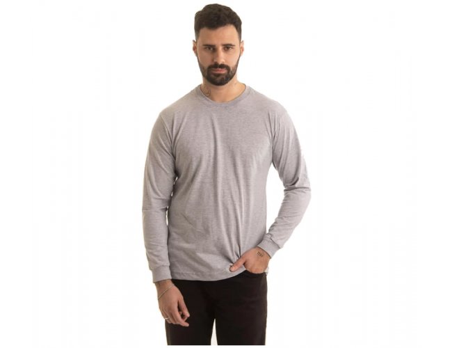 Camiseta Unissex Manga Longa 100% Algod�o