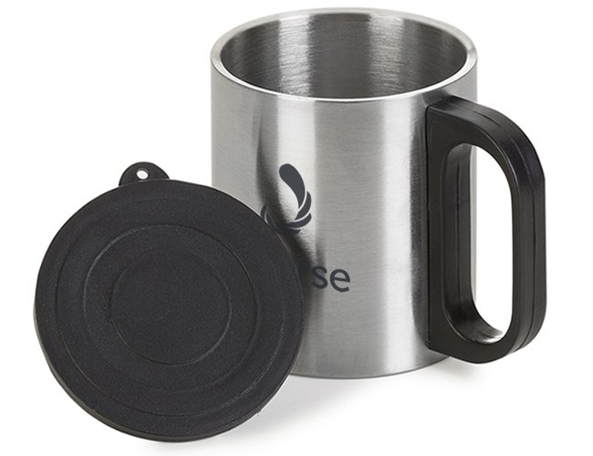 Caneca Inox C/Tampa 180ml 7392 Personalizada