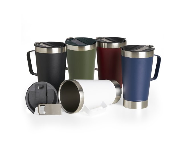 Caneca T�rmica Inox com Abridor 500ml (04082L)