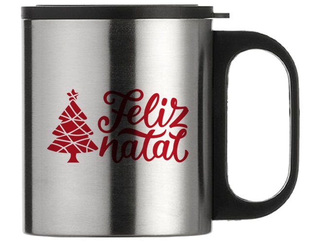 Caneca Inox 180ml 7392 Personalizada