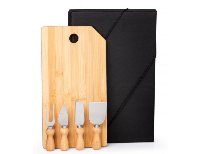 Conj. T�bua E Utens�lios P/ Queijo - 5 Pe�as KT-9032P