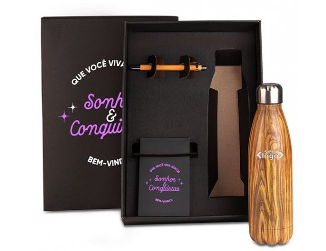 Kit Garrafa E Acessórios - 3 Pçs KT-9038E