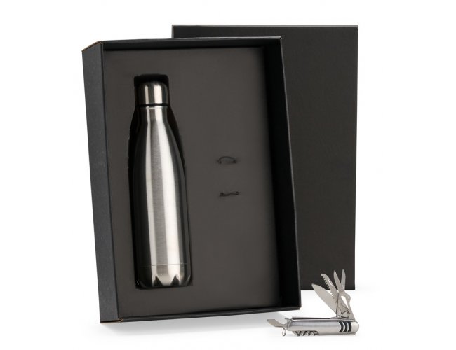 Kit Garrafa E Canivete 11 Fun��es - 2 P�s KT-90468