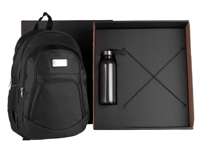 Kit Mochila Com Squeeze - 2 P�s KT-9043S