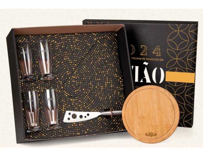 Kit Queijo E Cerveja - 6 P�s - Com Faca KT-90012