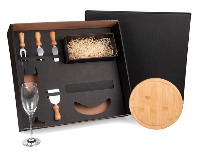 Kit Queijo E Champagne - 6 P�s KT-90025