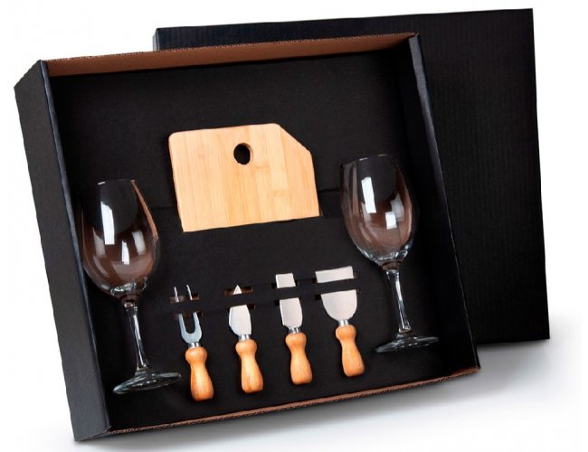 Kit Queijo E Vinho - 7 P�s KT-9032Q
